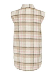 Жилетка ONLLIPPA CHECKED VEST WVN 15233905 Cloud Dancer ONLY L Бежевий 15233905CLOUDDANCER