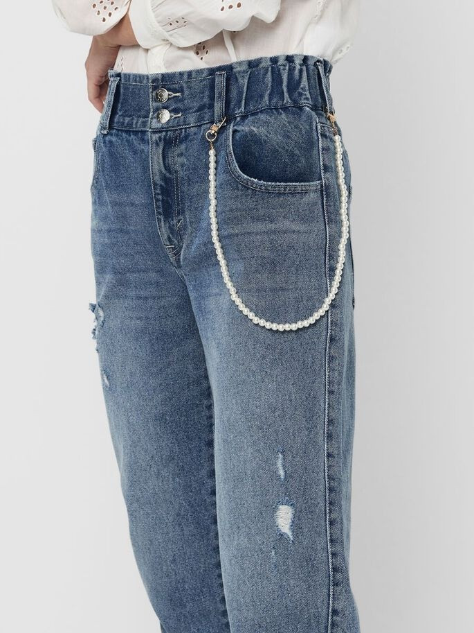 Джинси ONLLU LIFE HW MB CARROT DNM JEANS DOT 15223500 Medium Blue Denim ONLY 26/32 Блакитний 15223500MediumBlueDen