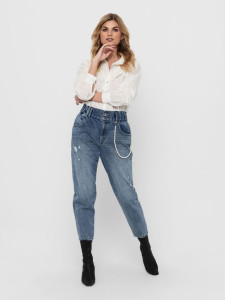 Джинси ONLLU LIFE HW MB CARROT DNM JEANS DOT 15223500 Medium Blue Denim ONLY 26/32 Блакитний 15223500MEDIUMBLUEDEN