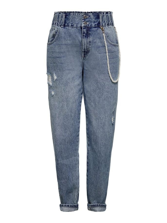Джинси ONLLU LIFE HW MB CARROT DNM JEANS DOT 15223500 Medium Blue Denim ONLY 26/32 Блакитний 15223500MediumBlueDen