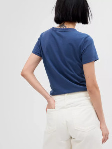 Футболка V-GAP SS CLSC TEE 268820-73 GAP M Темно-синій 268820-73