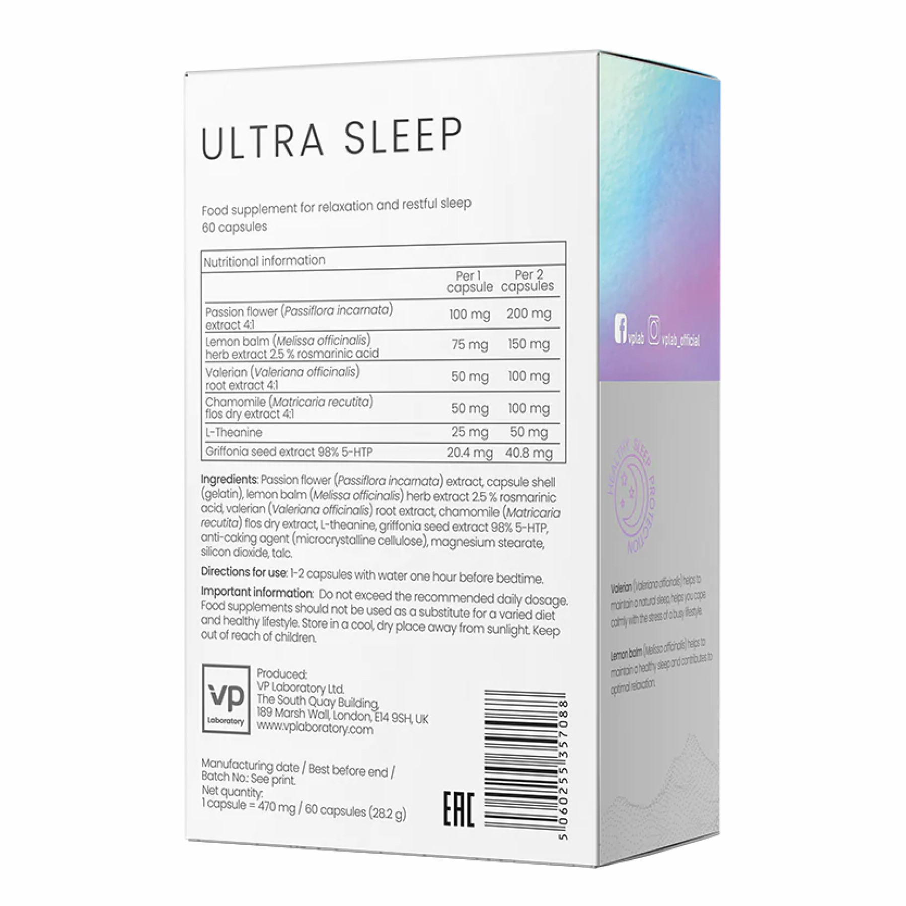 Капсули Ultra Sleep - 60 caps 2022-10-0558