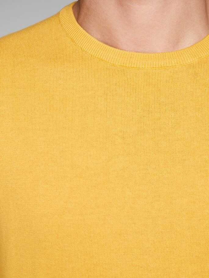 Пуловер JJEBASIC KNIT CREW NECK NOOS 12137190-Golden Orange Jack&Jones S Жовтий 12137190-Golden Orange