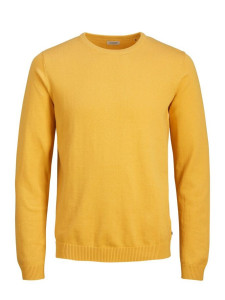 Пуловер JJEBASIC KNIT CREW NECK NOOS 12137190-Golden Orange Jack&Jones S Жовтий 12137190-GOLDEN ORANGE