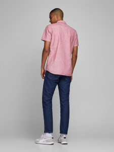 Сорочка JJESUMMER SHIRT SlimFIT 12163857 Rio Red Jack&Jones M Розовий 12163857RIORED