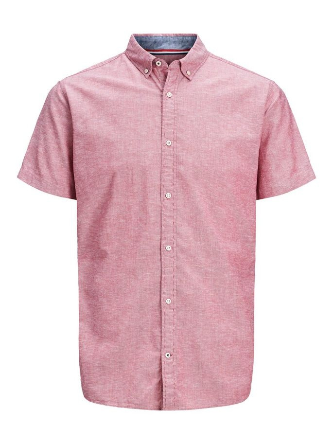 Сорочка JJESUMMER SHIRT SlimFIT 12163857 Rio Red Jack&Jones M Розовий 12163857RioRed