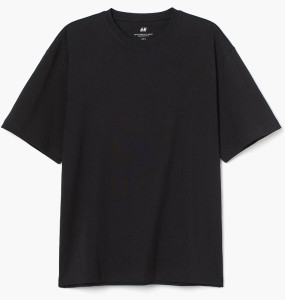 Футболка унісекс H&M Loose Fit T-Shirt Black 608945008 L 608945008