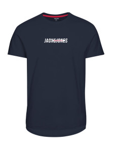 Футболка JJTEO TEE SS 12200238-Navy Blazer-Print:Small print Jack&Jones M Темно-синій 12200238-Navy Blazer-Prin