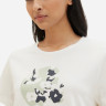 Футболка T-SHIRT WITH A PRINT 1040544-10357 Tom Tailor L Білий 1040544-10357