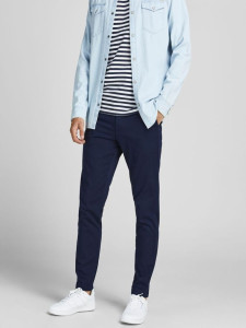 Штани JPSTMARCO JJDAVE AKM NAVY BLAZER NOOS 12174309-Navy Blazer Jack&Jones 30/34 Темно-синій 12174309-NAVY BLAZER