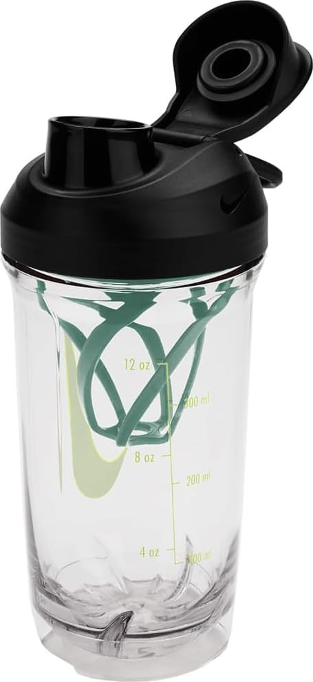Пляшка Nike TR RECHARGE SHAKER BOTTLE 16 OZ прозорий, чорний, зелений, жовтий 470 мл N.101.2242.943.16