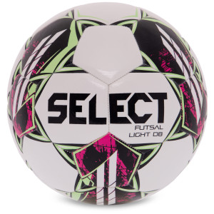 М'яч футзальний SELECT FUTSAL LIGHT DB V22 №4 білий-зелений FUTSAL-LIGHT-DB