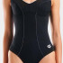 Купальник закритий для жінок Arena CLIP BACK SWIMSUIT SOLID B чорний, білий Жін 40 010651-510