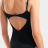 Купальник закритий для жінок Arena CLIP BACK SWIMSUIT SOLID B чорний, білий Жін 40 010651-510
