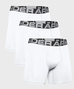 Труси UA Charged Cotton 6in 3 Pack білий Чол SM 1363617-100