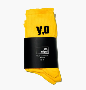 Шкарпетки yes, original 3 Pack Socks Yellow 100000-132 36-40 100000-132