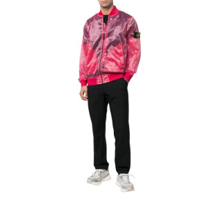 Куртка STONE ISLAND Semi-transparent nylon bomber jacket pink 7615433Q2 .V0087