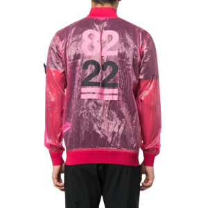 Куртка STONE ISLAND Semi-transparent nylon bomber jacket pink 7615433Q2 .V0087