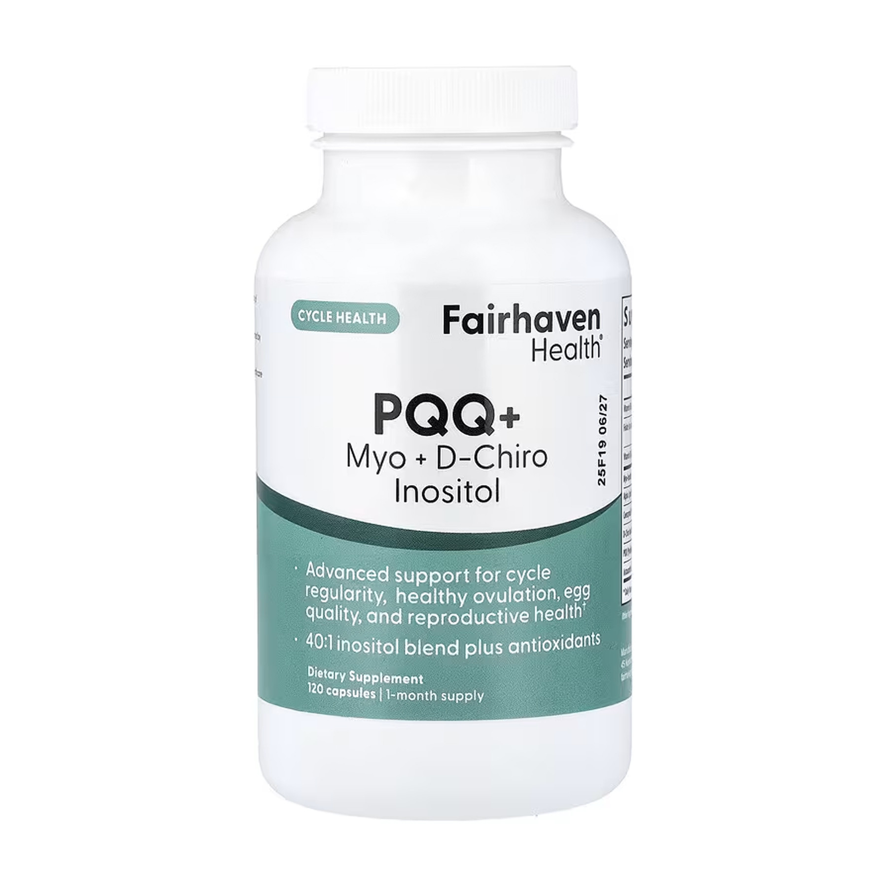 Капсули Fairhaven Health PQQ + Myo + D-Chiro Inositol Plus - 120 caps 2023-10-6675