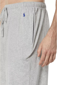 Шорти Ralph Lauren Mens Gray Heather Elastic Waist Relaxed Fit Sleep Shorts P355RL 03D