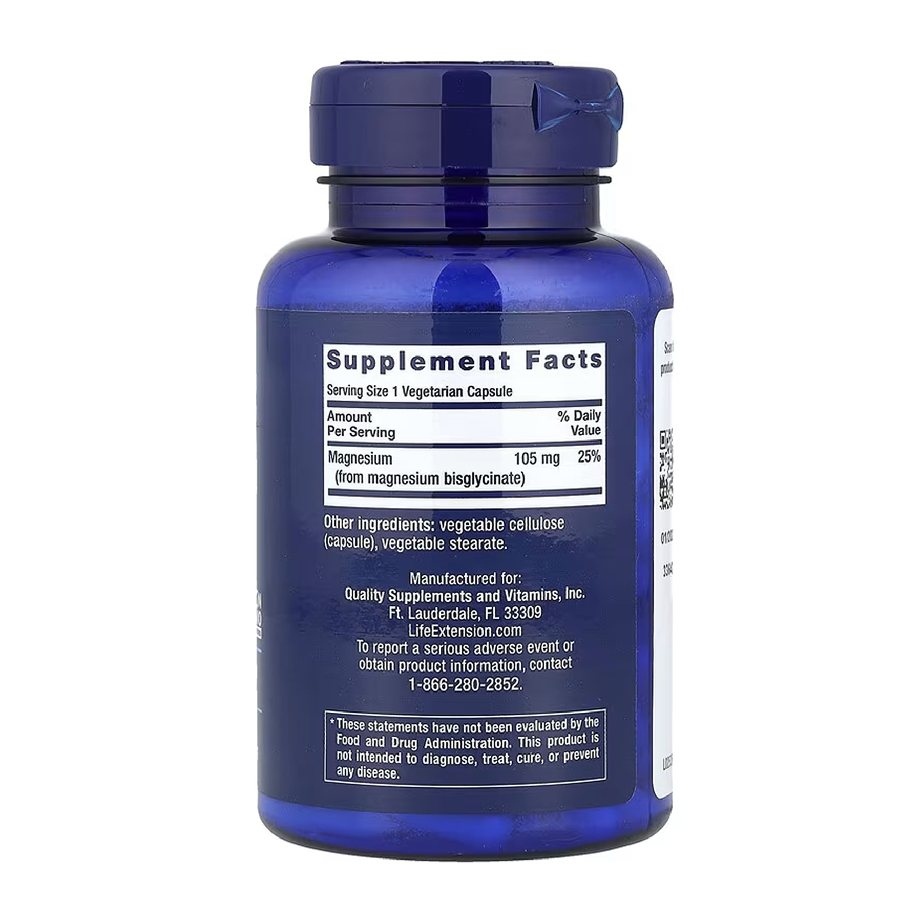 Капсули Life Extension Magnesium Glycinate - 90 vcaps 2023-10-5455