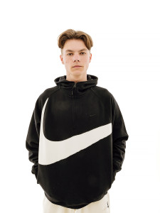 Кофта Nike m swoosh flc hz hoodie DX0566-013