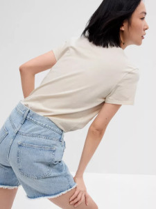 Футболка V-GAP SS CLSC TEE 268820-75 GAP M Бежевий 268820-75