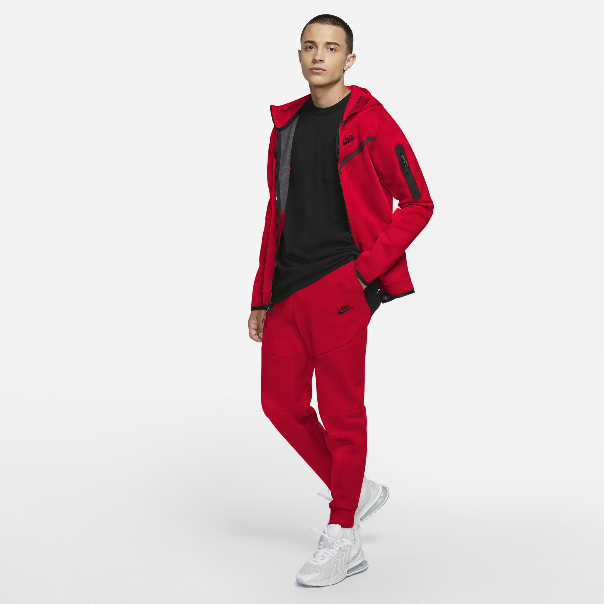 Штани чоловічі Nike Tech Fleece Red CU4495-657