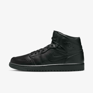 Кросівки чоловічі Air Jordan 1 Mid Black 554724-093 554724-093