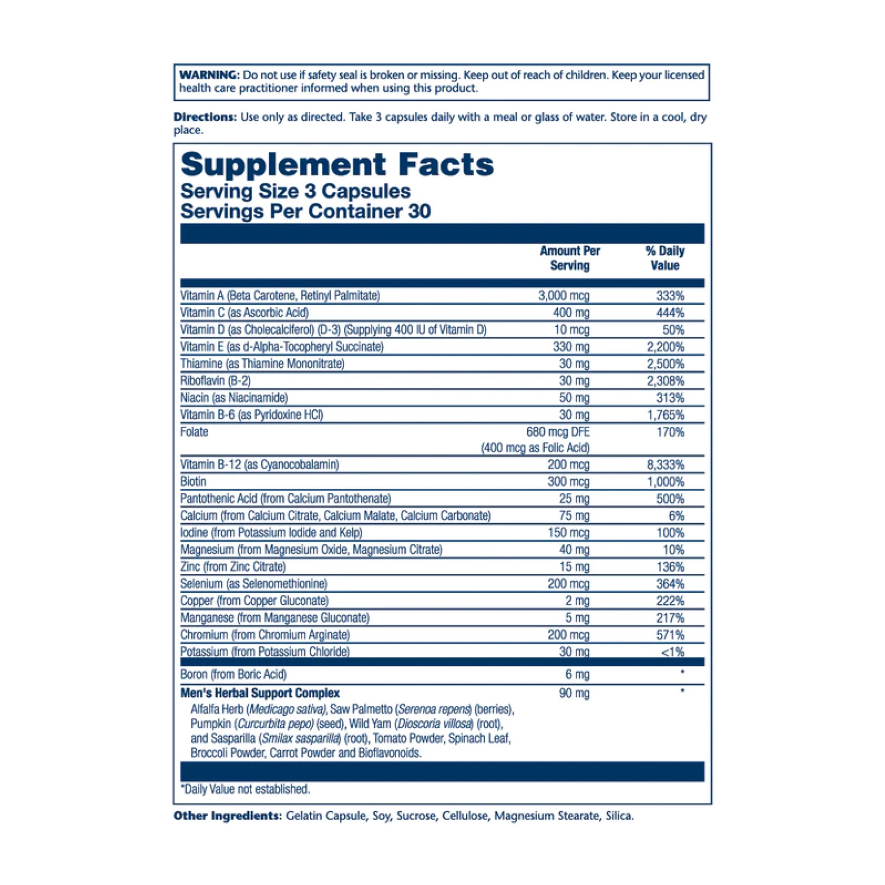 Капсули Men's Golden Multi-Vitamin - 90 caps 2023-10-2135
