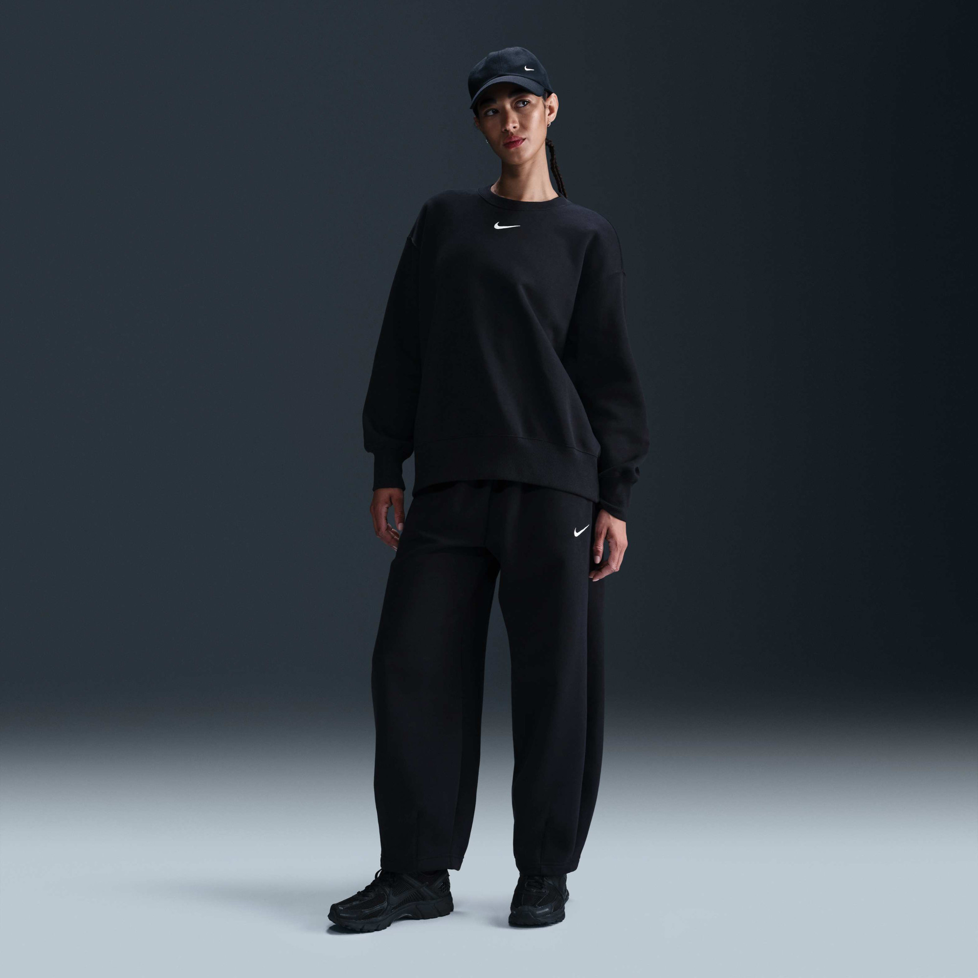 Світшот жіночий Nike Sportswear Phoenix Oversized Crew Black FZ4270-010