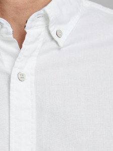 Сорочка JJESUMMER SHIRT SlimFIT 12163857 White Jack&Jones M Білий 12163857WHITE