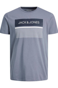 Футболка JJTRAVIS TEE SS CREW NECK 12221009-Flint Stone Jack&Jones L Синій 12221009-FLINT STONE