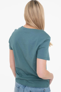 Футболка T-SHIRT WITH A PRINT 1040544-10697 Tom Tailor L Зелений 1040544-10697