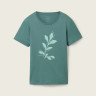 Футболка T-SHIRT WITH A PRINT 1040544-10697 Tom Tailor L Зелений 1040544-10697