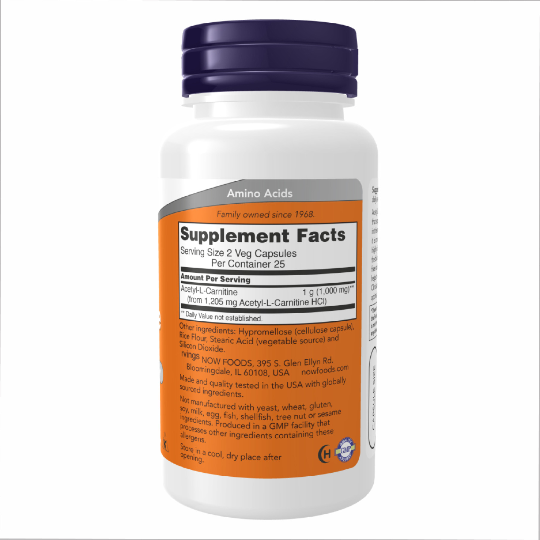 Капсули Acetyl L-Carnitine 500mg - 50 vcaps 100-58-5578635-20