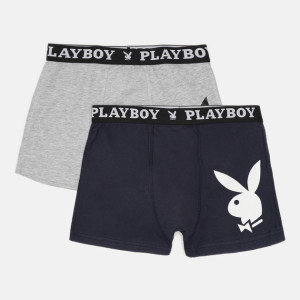 Труси-боксери Набір з 2 Playboy ANNYA PLAYBOY BOXERSHORT сірий, синій Чол L ANNYA-26