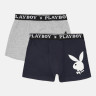 Труси-боксери Набір з 2 Playboy ANNYA PLAYBOY BOXERSHORT сірий, синій Чол L ANNYA-26