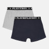 Труси-боксери Набір з 2 Playboy ANNYA PLAYBOY BOXERSHORT сірий, синій Чол L ANNYA-26