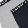 Труси-боксери Набір з 2 Playboy ANNYA PLAYBOY BOXERSHORT сірий, синій Чол L ANNYA-26