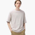 Футболка унісекс Uniqlo Airism Cotton Oversized Crew Neck Half-Sleeve T-Shirt Grey 465185-02 L 465185-02