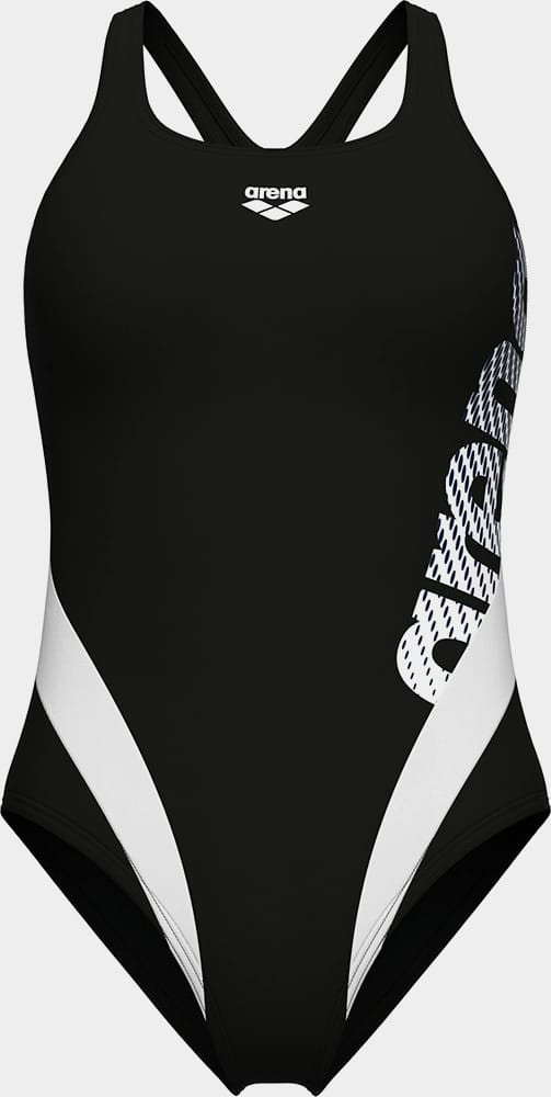 Купальник закритий для жінок Arena STRIPEFLO SWIMSUIT SWIM PRO BA чорний, білий Жін 38 011175-551