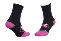 Шкарпетки MINNIE  TETE CONTOUR + NOEUD чорний, пурпурний Діт 36-41 13893120-8
