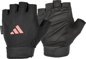 Рукавиці для тренінгу Adidas Essential Adjustable Gloves чорний, рожевий M (ADGB-12444-NL) ADGB-12444-NL