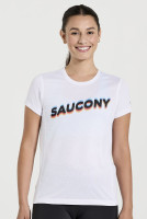 Футболка Saucony STOPWATCH GRAPHIC SHORT SLEEVE 800372-WHA2