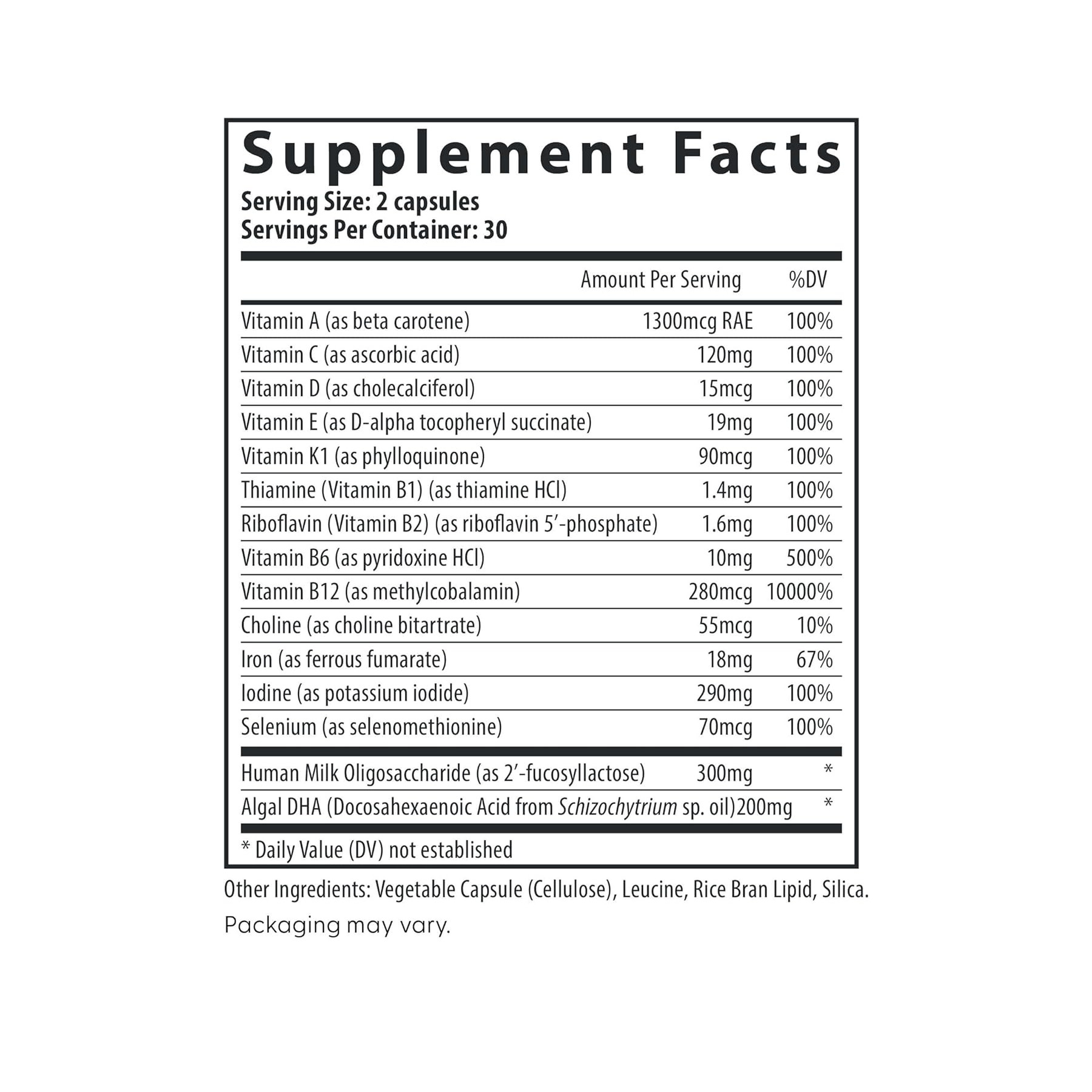 Капсули Fairhaven Health Postnatal Multivitamin Essentials with DHA - 60 caps 2023-10-6674
