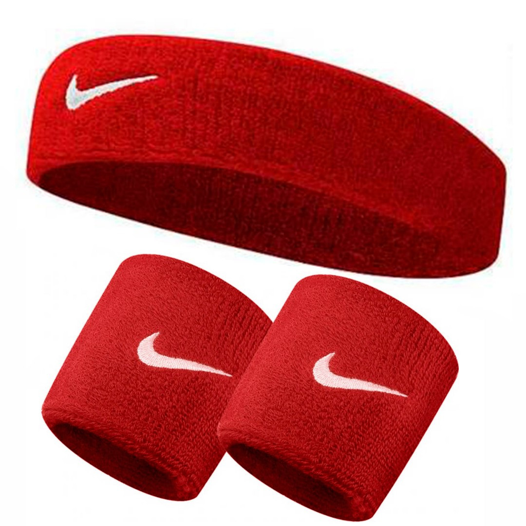 Набір Nike пов`язка + напульсники (червоний) NNN07-NNN04-601 NNN07-NNN04-601