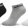 Шкарпетки Adidas C LIN ANKLE 3P білий, чорний, сірий Уні S (37-39) IC1304