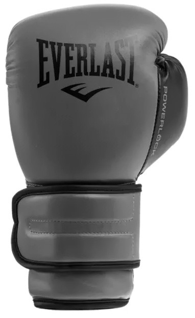 Рукавиці боксерські Everlast POWERLOCK 2R TRAINING GLOVE сірий, чорний Уні 10 унцій P00002304