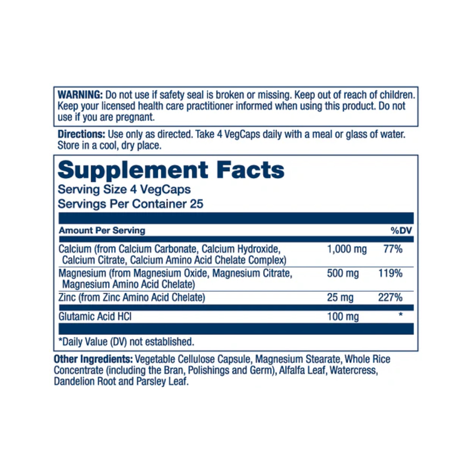 Капсули Solaray Calcium Magnesium Zinc - 100 vcaps 2023-10-4430